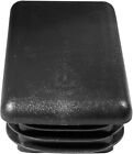 (4 Pack) 2 x 4 Inch Black Rectangle Plastic End Cap Plug Inserts